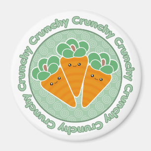 Aimant croquant de carottes de Kawaii