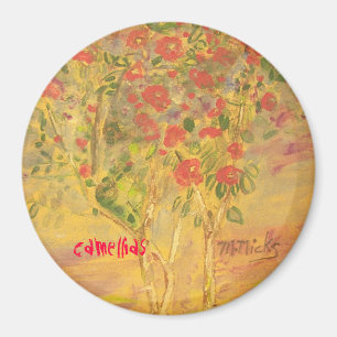 Aimant croquis de camellias