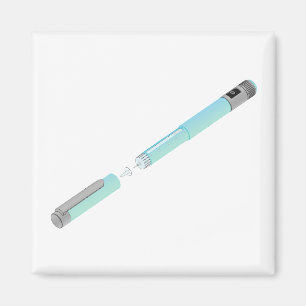 Aimant Croquis de stylo à insuline