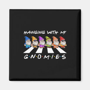 Aimant Crosswalk Fun Noël Accroché Avec Mes Gnomies Pour