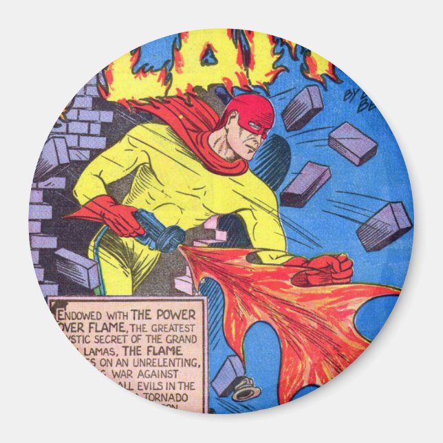 Aimant Cru les puissances de bande dessinée de super (Devant)