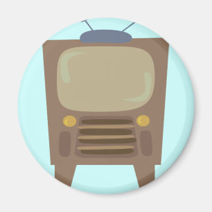 Aimant cru TV de style des années 1950