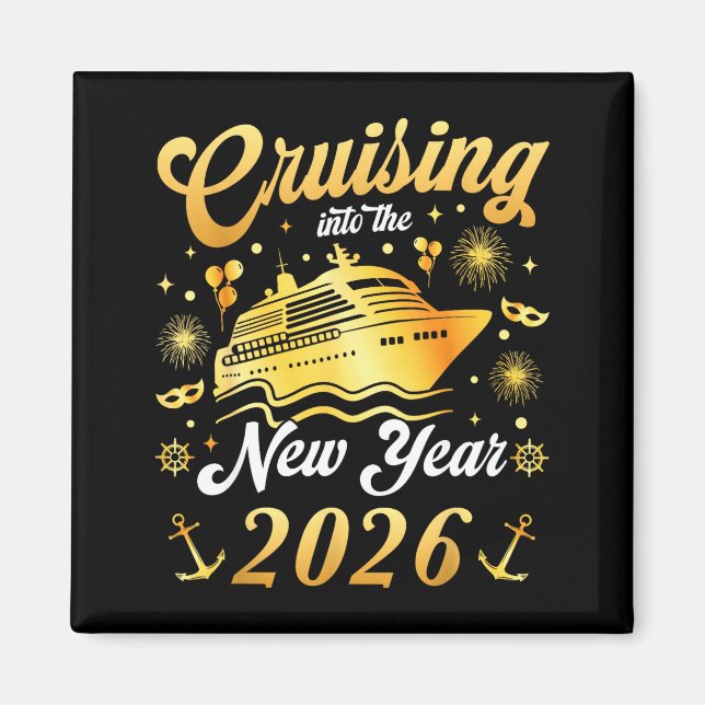 Aimant Cruising Into 2026 New Years Eve Cruise Vacation M (Devant)