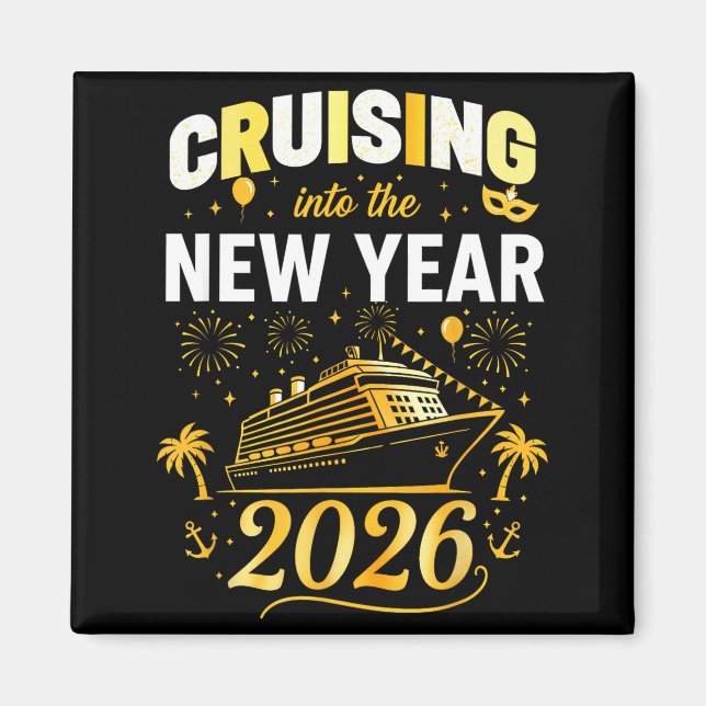 Aimant Cruising Into 2026 New Years Eve Party Favors Fami (Devant)