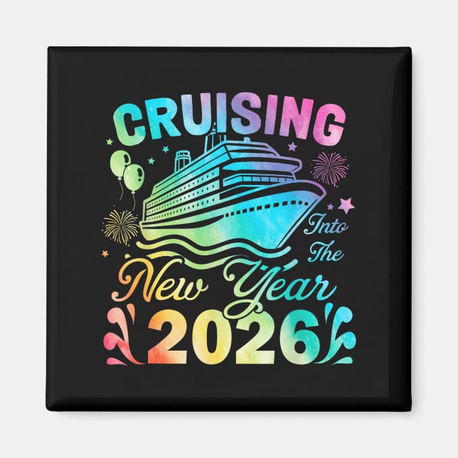 Aimant Cruising My Way Into 2026 Happy New Year Anchor Fa (Devant)