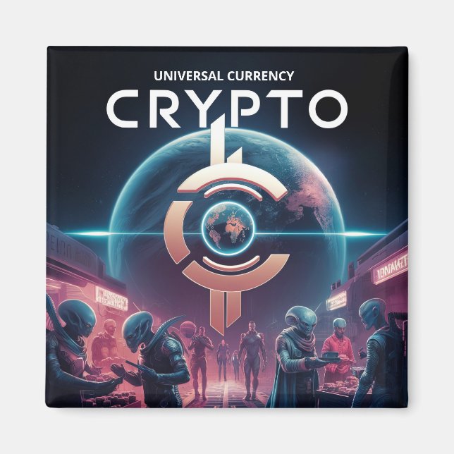 Aimant Crypto Planet (Devant)