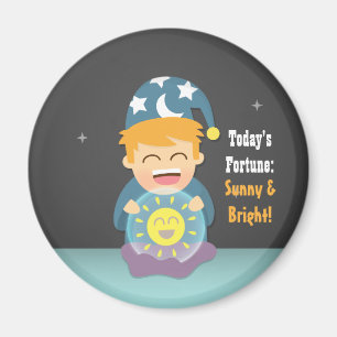 Aimant Crystal Ball Fortune Teller pense positif