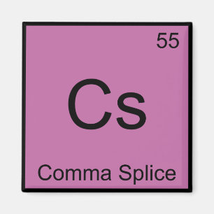 Aimant Cs - Comma Splice Chimie Élément Symbole Funny T