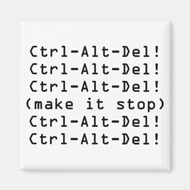 Aimant Ctrl-Alt-Del (Devant)