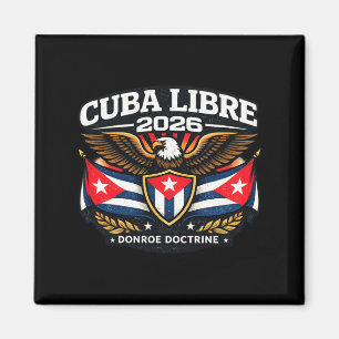 Aimant Cuba Cuba Libre Doctrine de Monroe Illustration
