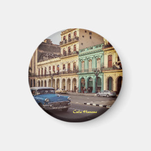 Aimant Cuba Havana Vintage Classic Car Cityscape