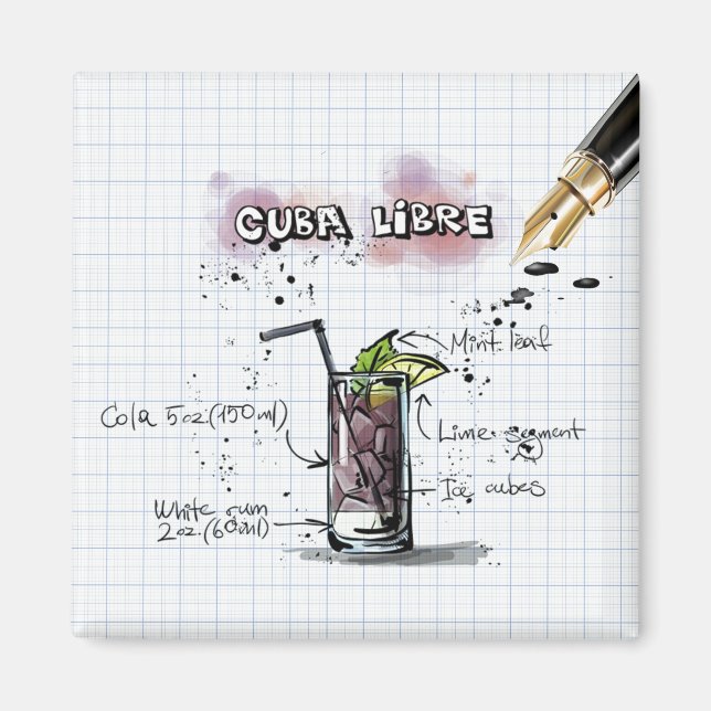 Aimant Cuba Libre (Devant)