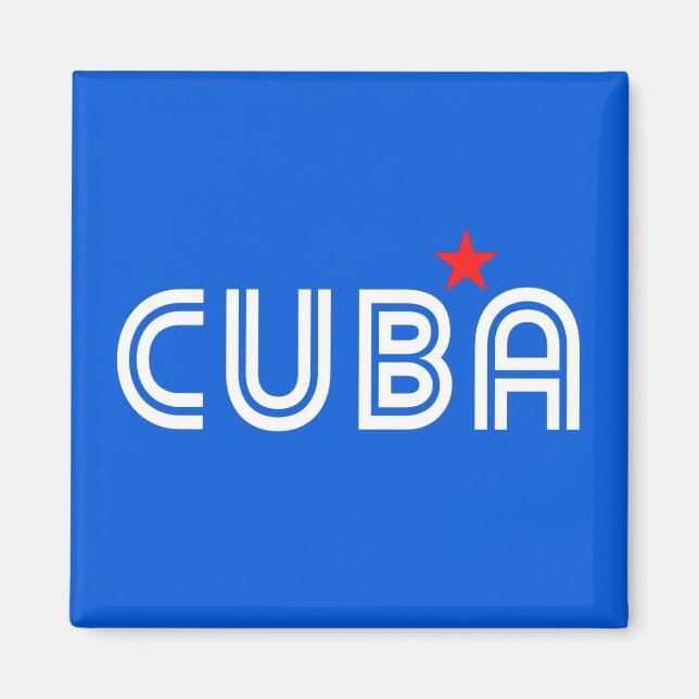 Aimant Cuba Retro (Devant)