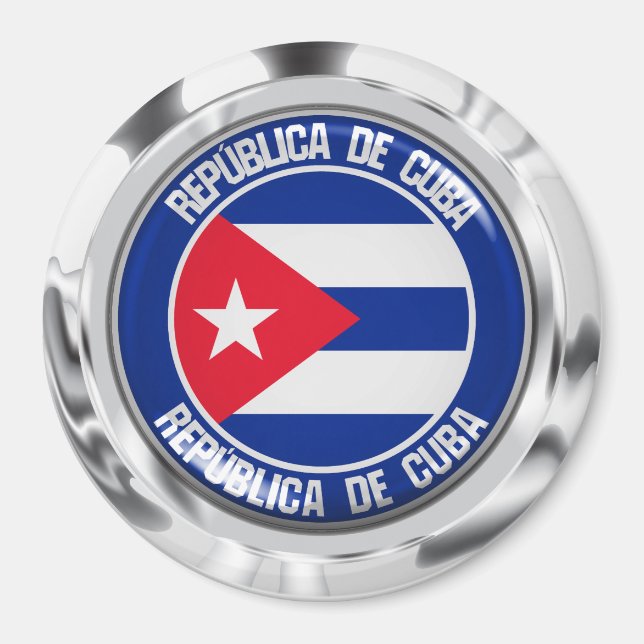 Aimant Cuba Round Emblem (Devant)