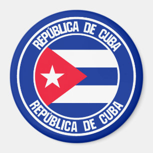Aimant Cuba Round Emblem