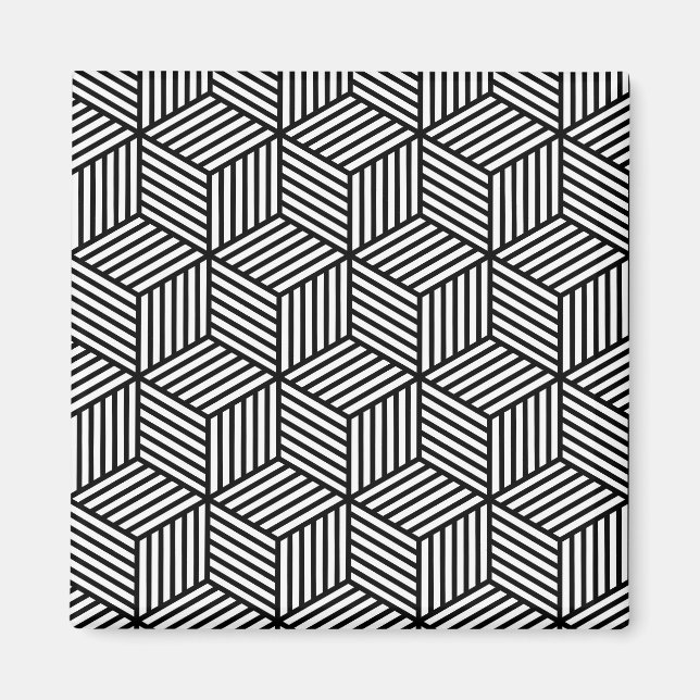 Aimant Cube Lines (Devant)