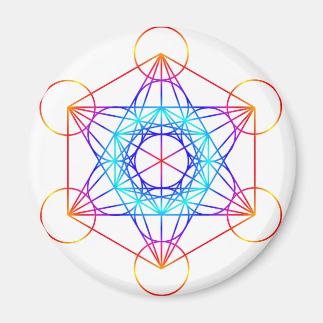 Aimant Cube Metatron (Couleur 2) (Devant)