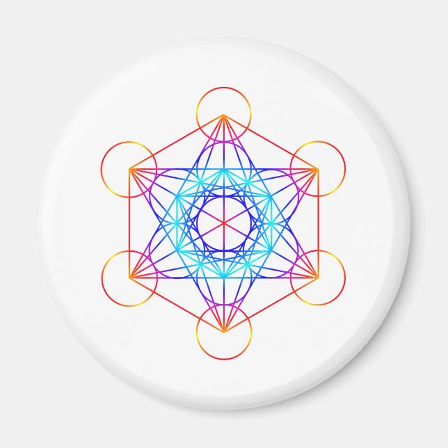 Aimant Cube Metatron (Couleur 2) (Devant)