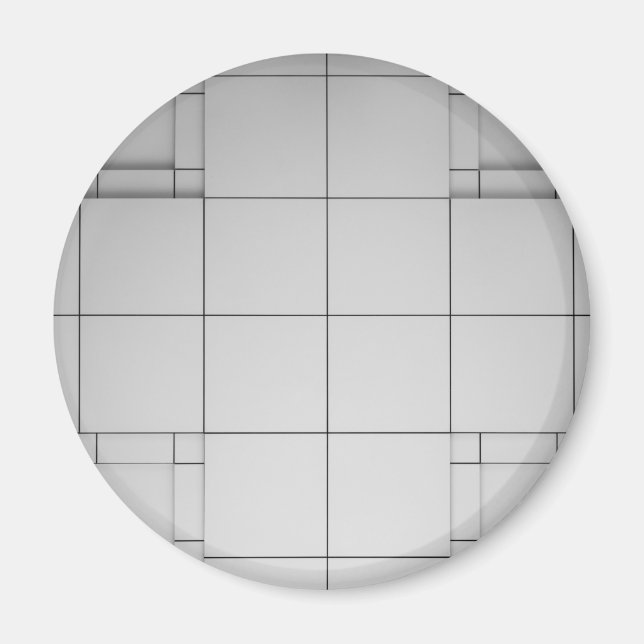 Aimant Cubes Abstraits (Devant)