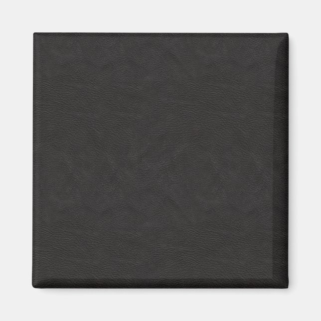 Aimant Cuir noir texturé 2 (Devant)