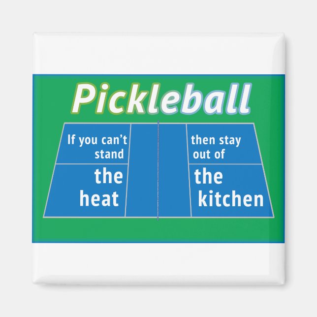 Aimant Cuisine chauffante Pickleball (Devant)
