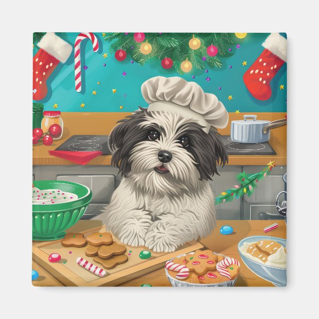 Aimant Cuisine de vacances Havanaise : Noël festif (Devant)