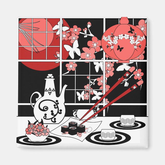 Aimant Cuisine japonaise (Devant)