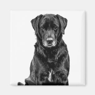 Aimant Cuisine Labrador Chien noir Chien Chien Chien Chie