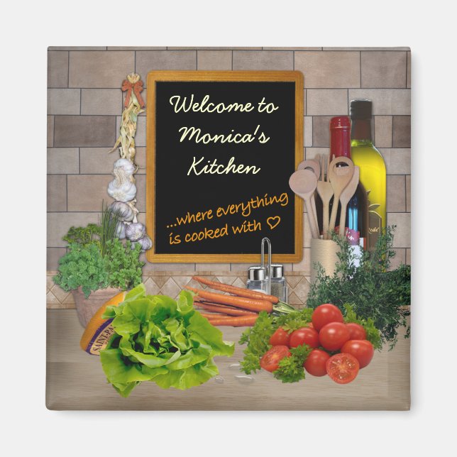 Aimant Cuisine personnalisable (Devant)