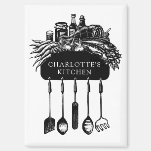 Aimant Cuisine Personnalisée Rétro