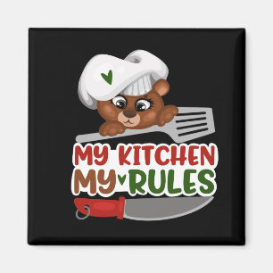 Aimant Cuisine soignée règles du mot art chef ours