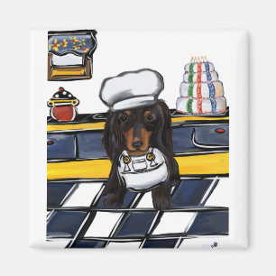 Aimant Cuisinier Doxie Noir