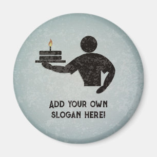 Aimant Cuit au four - ajouter son propre texte à l'effet 