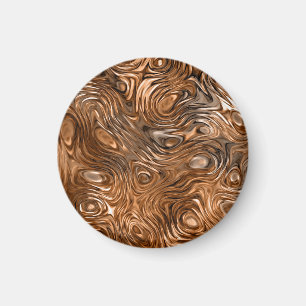 Aimant "cuivre" moulé rond