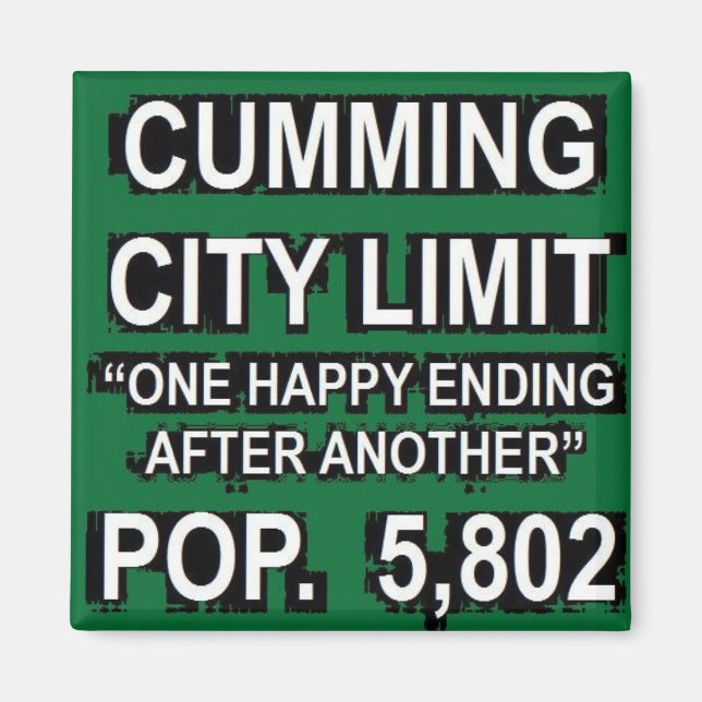Aimant Cumul Géorgie Funny City Limit Signal (Devant)