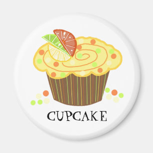 Aimant Cupcake au bonbon au citron