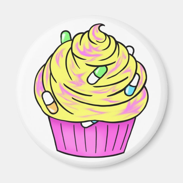 Aimant cupcake de codéine (Devant)