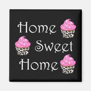Aimant Cupcake "Home Sweet Home"