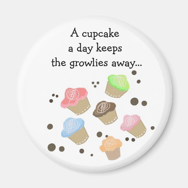 Aimant Cupcake Un Jour Dit (Devant)