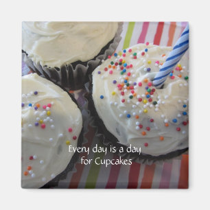 Aimant Cupcakes avec une phrase mignonne