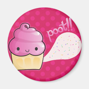 Aimant Cupcakes Fart Sprinkings Rose