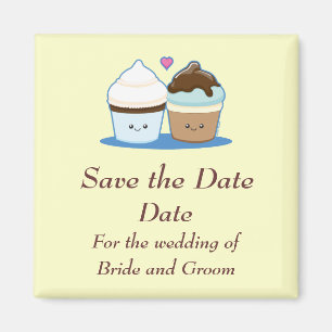 Aimant Cupcakes mariages