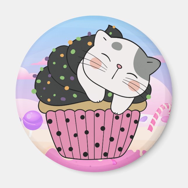 Aimant cupcat (Devant)