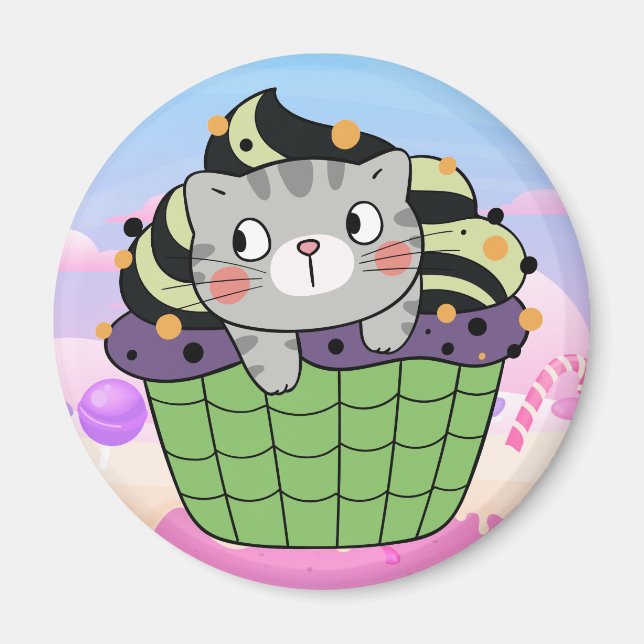 Aimant cupcat (Devant)