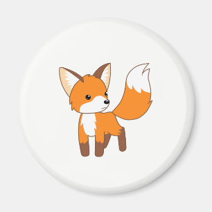 Aimant Curieux Petit Renard