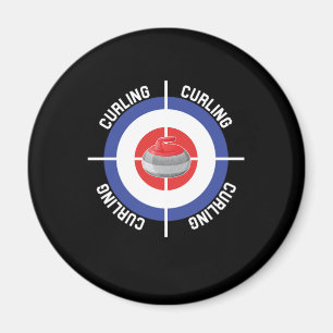 Aimant Curling Cible Ice Chess Boules Shuffleboard Cadeau