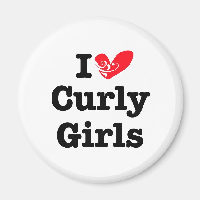 Aimant Curly Girls Love (Devant)