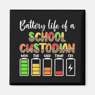Aimant Custodian Battery Life School Janitor 