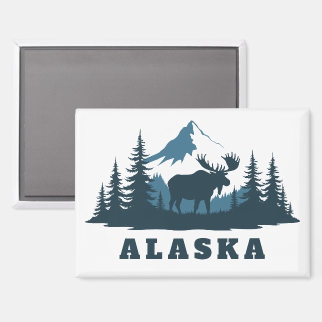 Aimant Custom Text ALASKA (Recto/Verso)