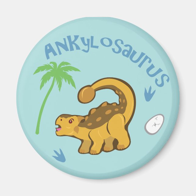 Aimant Cute Ankylosaurus (Devant)